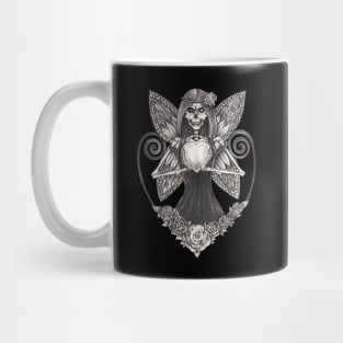 Fairy skull in love. Mug